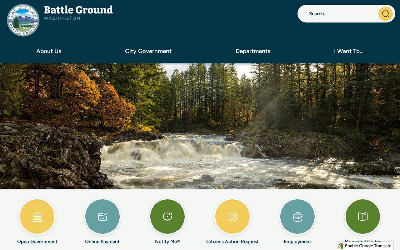 Battle Ground criminal record access through the official city gateway